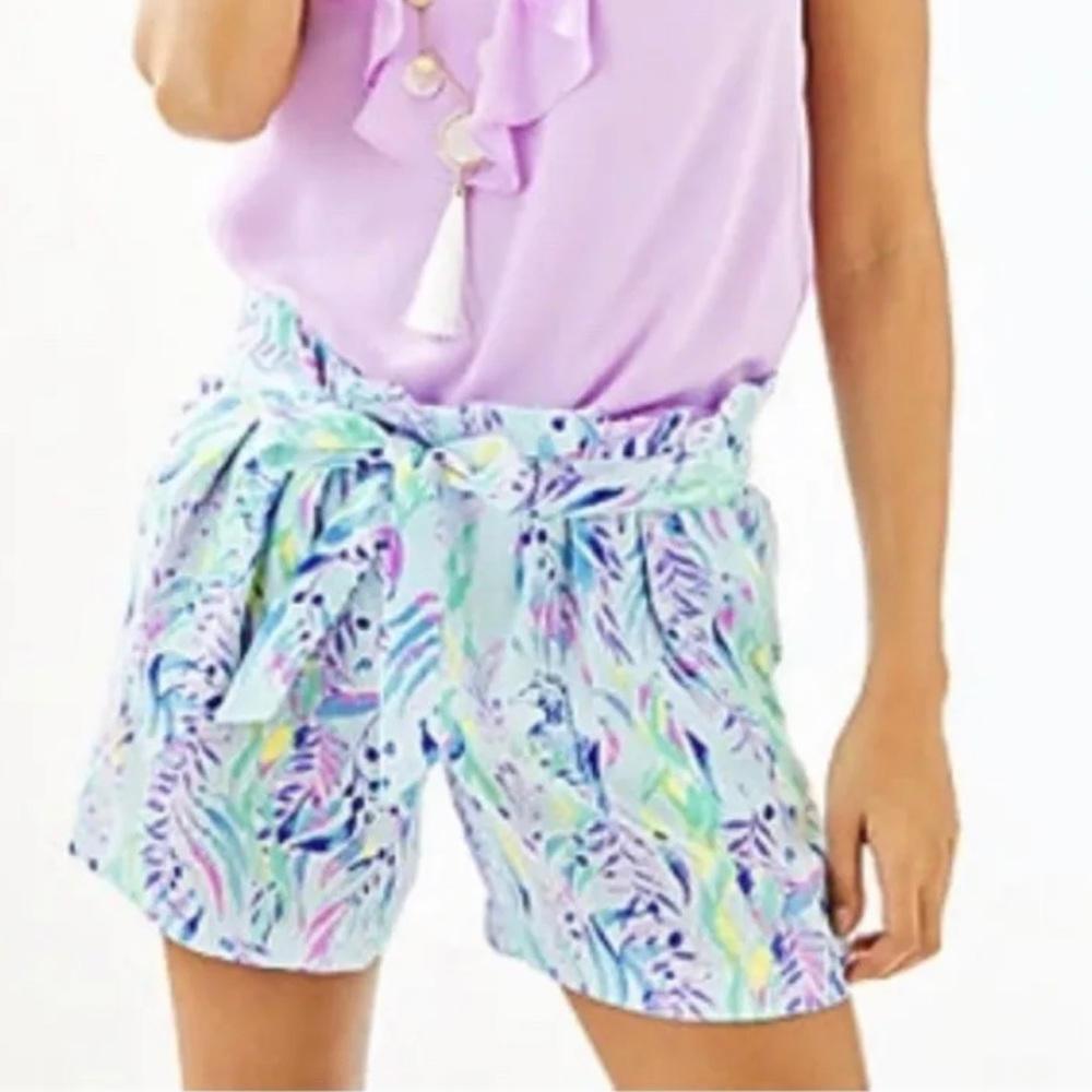 Lilly Pulitzer NWT Kaylene Short in Blue Oasis